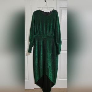 SHEIN Green Glitter Dress